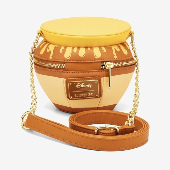 Loungefly Disney Winnie the Pooh Hunny Pot Figural Crossbody Bag - Picture 2 of 3